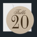 Vintage Rustic Mariage Circle Numéro de table<br><div class="desc">Cartes de numéros de table vintage Rustic Mariage Circle. Parfait pour la douche nuptiale,  fête d'anniversaire,  restaurants,  fêtes et événements spéciaux.</div>