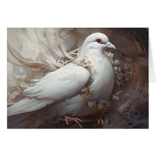 Vintage Rustic Mariage Dove (Devant horizontal)