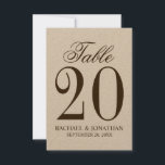 Vintage Rustic Mariage Numéro de table<br><div class="desc">Cartes vintage Rustic Mariage Numéro de tableau. Parfait pour la douche nuptiale,  fête d'anniversaire,  restaurants,  fêtes et événements spéciaux.</div>