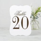 Vintage Rustic Mariage Numéro de table (Debout devant)
