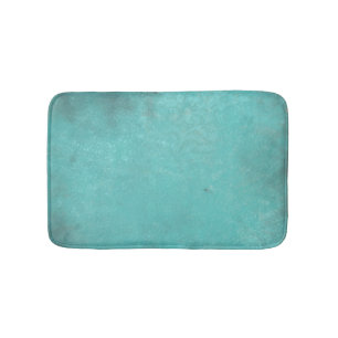 Vintage Rustic Turquoise Bath Mat