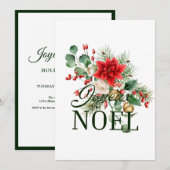 Vintage Rustieke Franse Joyeux Noel  Kaart (Voorkant / Achterkant)