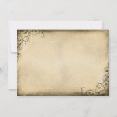 vintage rustique enregistrer la carte de date avec (Dos)