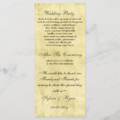 vintage rustique mason jarre programme de mariage (Dos)