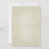 Vintage rustique OWL couple nuptiale invitation do (Dos)