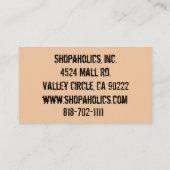 Vintage Rustisch Visitekaartje (Achterkant)