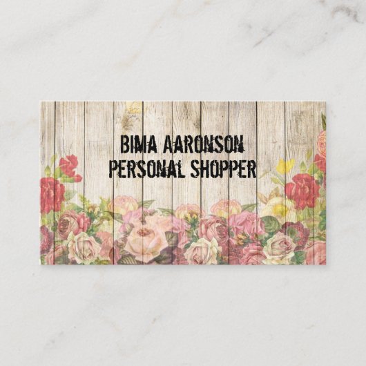 Vintage Rustisch Visitekaartje (Voorkant)