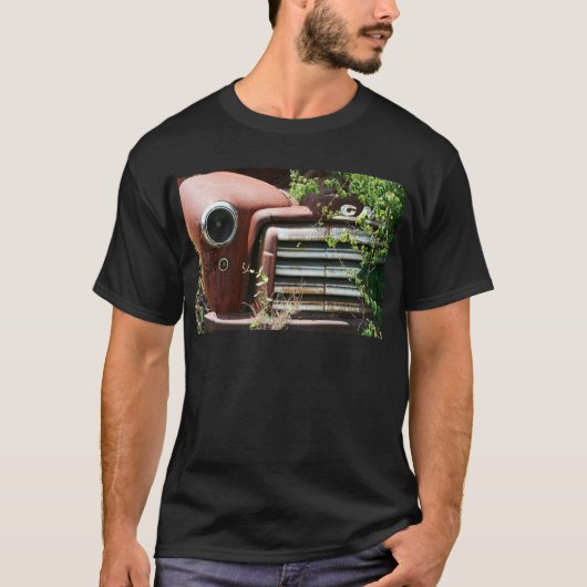 Vintage Rusty GMC Truck T-shirt (Voorkant)