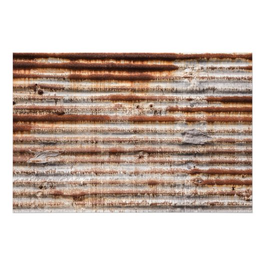 Vintage Rusty Metal Foto Afdruk (Voorkant)