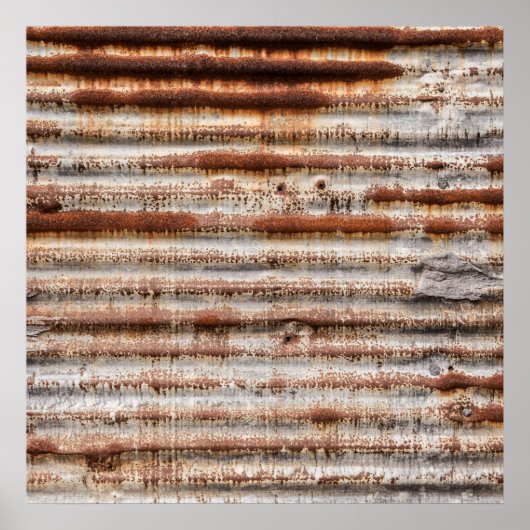 Vintage Rusty Metal Poster (Voorkant)