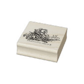 Vintage Saint George Drago Ex Libris Bibliotheekbo Rubberstempel (Stempel)