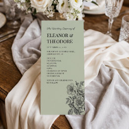 Vintage Saliegroen Bloemendecor Romantisch Program