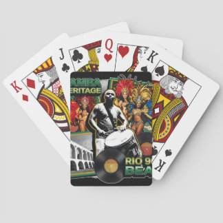 Vintage Samba Cultuur Erfgoed Rio de Janeiro Pokerkaarten