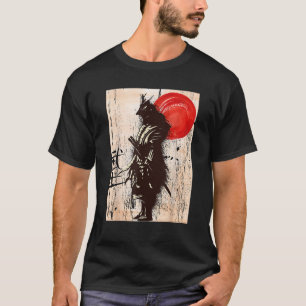 Vintage Samurai Krijger Bushido Code Japanse Zwaar T-shirt
