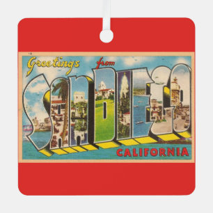 Vintage San Diego CA Ornament