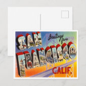 Vintage San Francisco Aankondigingskaart (Voorkant / Achterkant)