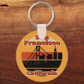 Vintage San Francisco California Sleutelhanger (Voorkant)