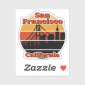 Vintage San Francisco California Sticker (Vel)