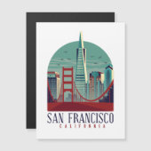 Vintage San Francisco Cityscape (Voorkant / Achterkant)