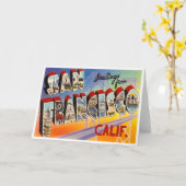 Vintage San Francisco Kaart (Gele Bloem)