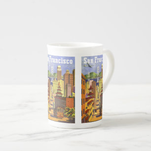 Vintage San Francisco Porselein Kop