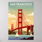 Vintage San Francisco Poster (Voorkant)