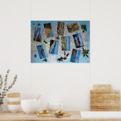 Vintage San Francisco Scenery Poster groot (Keuken)