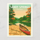 Vintage Sandy Springs Georgia Briefkaart (Voorkant)