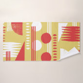 vintage sans fumée abstrait style moderne géométri (Serviette de bain)