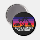 Vintage Santa Barbara Californië Magneet (Voorkant / Achterkant)