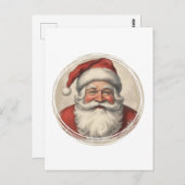 Vintage Santa Briefkaart (Voorkant / Achterkant)