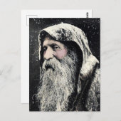 Vintage Santa Briefkaart (Voorkant / Achterkant)