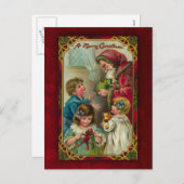 Vintage Santa Briefkaart (Voorkant / Achterkant)