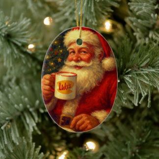 Vintage Santa Christmas Ornament • Cozy gift