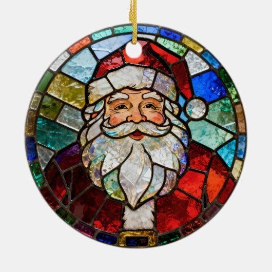 Vintage Santa Claus Christmas Ornament (Achterkant)