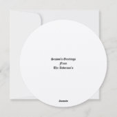 Vintage Santa Clause Christmas Feestdagenkaart (Achterkant)