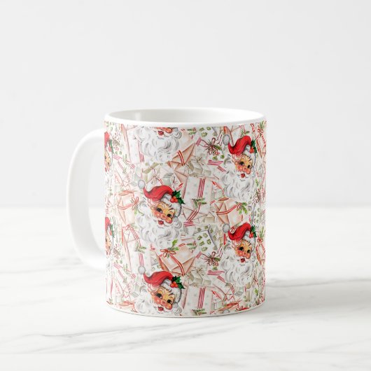 Vintage Santa Coffee Mug (Devant gauche)