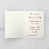 vintage santa lachen kaart (Binnen)