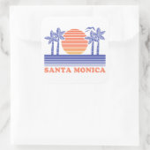 Vintage Santa Monica Vierkante Sticker (Tas)