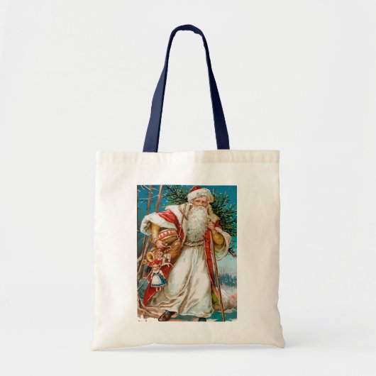 Vintage santa tote bag (Voorkant)