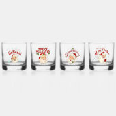 Vintage Santa Whisky Glas (Achterkant)