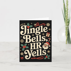 Vintage Sarcastische Retro Hr Overtreding Kerstmis Kaart