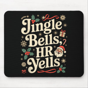 Vintage Sarcastische Retro Hr Overtreding Kerstmis Muismat