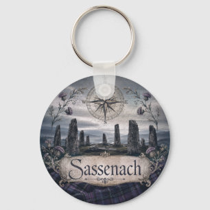 Vintage Sassenach Schotse Hoogland Romantiek Sleutelhanger