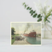 Vintage Sault Ste Marie Briefkaart (Staand voorkant)