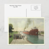 Vintage Sault Ste Marie Briefkaart (Voorkant / Achterkant)