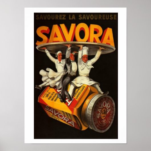 Vintage" Savora" Poster 12 x 16 (Devant)
