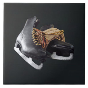 Vintage Schaatsen Tegeltje