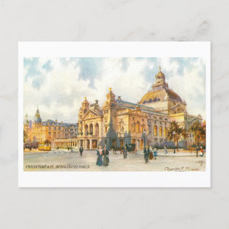 Vintage Schauspielhaus in Frankfurt, Germany Briefkaart