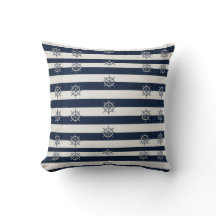 Vintage Scheepsstuurwiel Marineblauw Ivoorkleurige